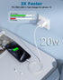 Fast Charger for iPhone 15, Type C USB C Wall Charger Block Adapter with 10FT USB C to C Charging Cable