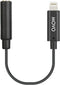 Movo IMA-1 Female 3.5mm TRRS Microphone Adapter Cable to Lightning Connector Dongle for Apple iPhone, iPad