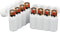 Slimline AA Battery Case, Soft Durable Material - Pack of 2 (Holds 4 Batteries)