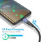 Premium Nylon Braided USB Type C Cable 10ft 3-Pack, 3A Fast Charging for Samsung Galaxy S21, Note 20, LG V50 (Blue)