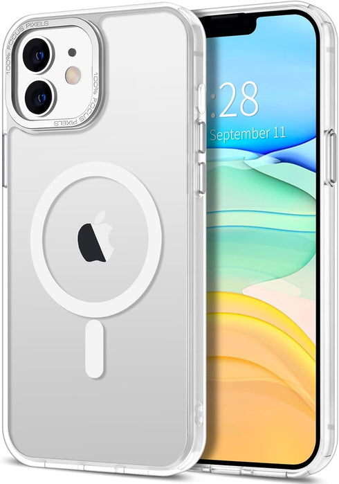 Hython Magnetic Translucent Matte Case for iPhone 11, Compatible with MagSafe, 6.1", Thin Slim Fit Shockproof Cover