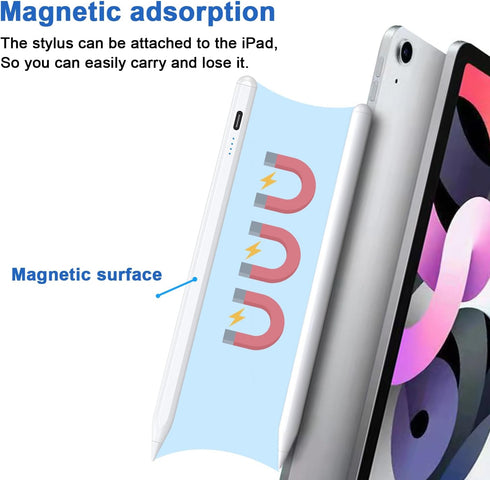 Stylus Pens for Touch Screens, Power-Display Tablet Pen, Magnetic Digital Touch Pen for iPhone/iPad/Android