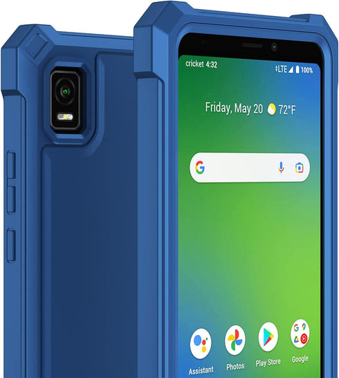 Ailiber AT&T Calypso 3 Case, Heavy Duty Phone Cover with Screen Protector, Shock-Absorbing TPU Bumper - Blue