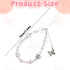 LXUEJIE 1 Pcs Beaded Camera Wrist Strap, Phone Charm Strap, Cute Digital Camera Charm Lanyard, Butterfly Cellphone