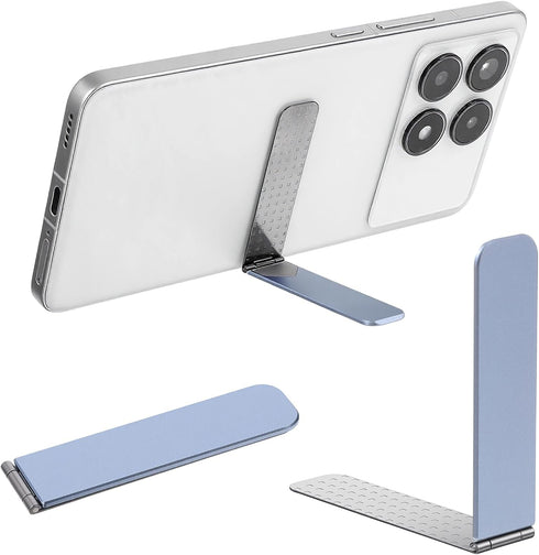 TIESOME Ultra-Thin Cell Phone Holder, Adjustable Mini Alloy Phone Kickstand Portable Foldable Phone