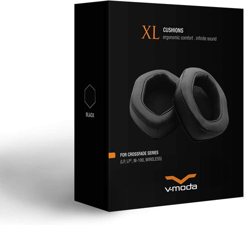 V-MODA XL Cushions - Black for Over-Ear Headphones