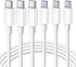 Ximytec USB C to Lightning Cable 3-Pack, 10FT, MFi Certified, Fast Charger for iPhone 14, 13, 12, 11, iPad, White