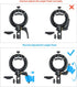 Godox S2 Speedlite S-Type Bracket Bowens Mount for Godox V1 AD200Pro AD400Pro, Precise Tilt Control and Umbrella Mount