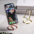 SIRMEDAL Cell Phone Stand, Business Card Holder, Mobile Phone Holder Metal Wire Cellphone Cradle Dock, Compatible
