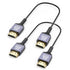 8K Thin HDMI Cable 1FT 2-Pack, 48Gbps Ultra Slim HDMI Cable Flexible