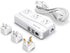 Universal Travel Adapter, 220V to 110V Voltage Converter with 6A 4-Port USB Charging for 150+ Countries
