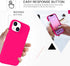 BENTOBEN Soft Silicone Gel Case for iPhone 14, Shockproof Protective Phone Cover, Hot Pink