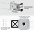 Mac Studio Mount, IFCASE Heat Dissipation Design, Under Desk Wall Mount Stand for Mac Studio M2 M1