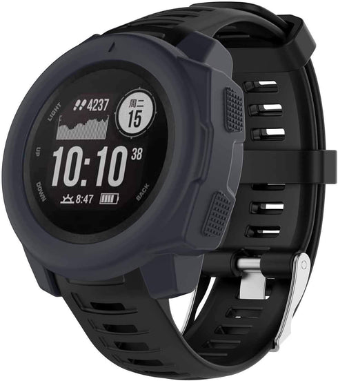 SplenSun Compatible Silicone Protective Cover for Garmin Instinct, Anti-Scratch Bezel Protector, 6 Packs