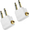 MEE audio Airplane Headphone Adapter for in-Flight Entertainment Systems, Dual 3.5mm Male to Female (2 Pack)