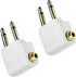 MEE audio Airplane Headphone Adapter for in-Flight Entertainment Systems, Dual 3.5mm Male to Female (2 Pack)