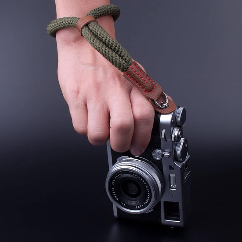 Green Soft Camera Wrist Strap, Hand Strap Compatible with Fujifilm X-T30, X-T4, X-T3, X100F, and More