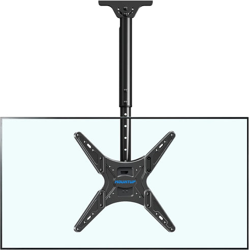 MOUNTUP Ceiling TV Mount for 24''-65'' TVs, Full Motion Height Adjustable Bracket, Holds 99lbs, Max VESA 400x400mm