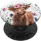 Cute Baby Highland Cow Floral Watercolor PopSockets Standard PopGrip