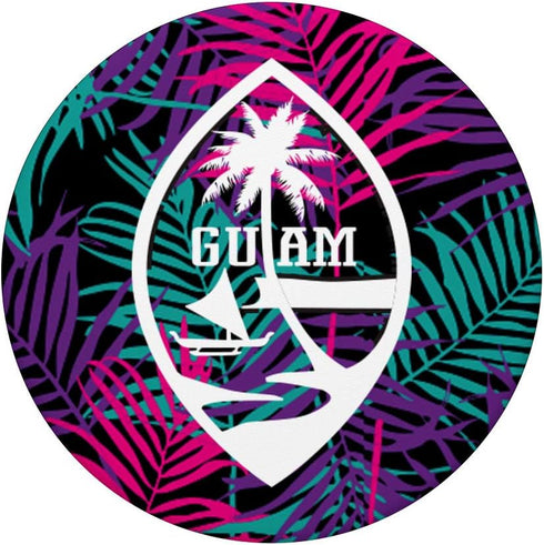 PopSockets PopGrip Tropical Guam Seal Guam Flag, Swappable Grip for Phones & Tablets