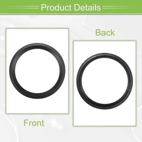 ACROPIX Universal 6.5" Subwoofer Speaker Rings Cover, Decorative Circle without Mesh Grille, ABS Black, Pack of 2