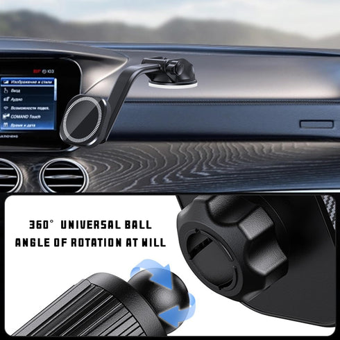 360° Rotation Car Magnetic Phone Holder for Dashboard, Hands Free Windshield Phone Mount, Compatible with iPhone Pro Max
