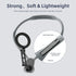 Neck Mount Phone Holder for Hands-Free Recording with Chest Strap for iPhone Android Phones (Gray)
