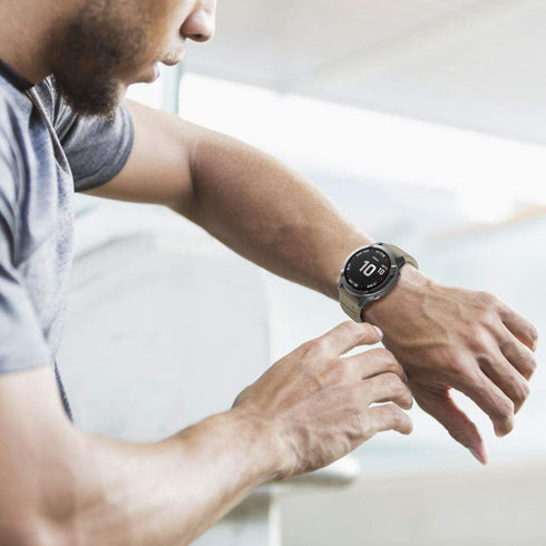 ANCOOL Compatible with Fenix 6 Bands, 22MM Easy-fit Soft Silicone Replacement for Fenix 7/6 Pro/5 Series