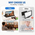 AIPULL 3X 12 Screen Magnifier for Cell Phone, Acrylic Phone Screen Enlarger with Adjustable Stand, Foldable Hands-Free