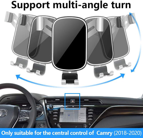 Car Phone Holder for Toyota Camry 2018-2020 L LE SE XSE XLE TRD, Best Cell Phone Mount for Navigation