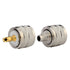 PL259 Male Crimp Connector, UHF SO239 Crimp Coax Connector for RG8X/LMR240/4D-FB/CNT240/RG8 Mini Coaxial Cable (Pack of