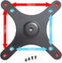 Kado 1/4" 100x100mm 75x75mm, M4 Set Portable Monitor Mounting Adapter Bracket Plate, Screw Hole to Screw Wall Mount Arm