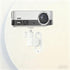 FINXRoll 1/4" 8.46in Foldable Universal Projector & CCTV Camera Wall/Ceiling Mount Bracket (White) - Screw, Adjustable