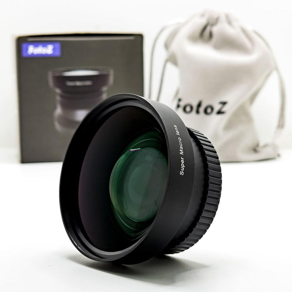 FotoZ 49mm 10x Professional Macro Conversion Lens for Canon EOS M6 M50 Mark II M100 M200 R50 R100