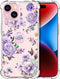 ENDIY Compatible for iPhone 15 Cases with Design, Cute Transparent Phone Case for