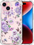 ENDIY Compatible for iPhone 15 Cases with Design, Cute Transparent Phone Case for