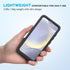 Lanhiem Samsung Galaxy S24 Case, Rugged Shockproof Cover, IP68 Waterproof with Built-in Screen Protector, Black/Clear
