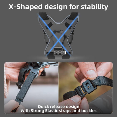 SOH Updated Motorcycle Helmet Chin Strap Mount with Phone Clip, Compatible with iPhone 15 Pro Max/14/13