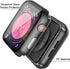 Black Hard Case for Apple Watch SE Series 6/5/4 44mm with Screen Protector