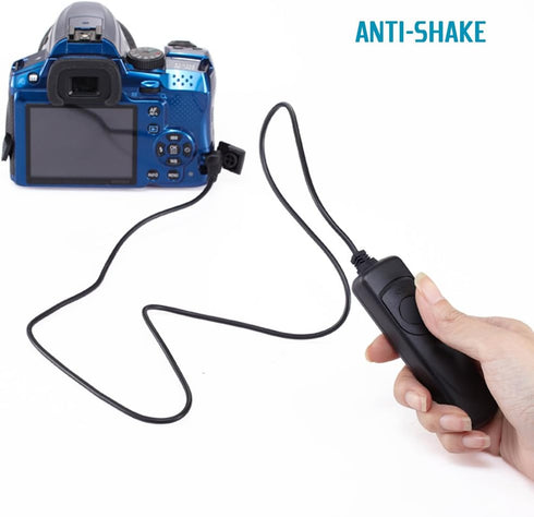 3.3ft Shutter Release Remote Control with 11.4ft Extension Cable, AFUNTA RS-60E3 Wired Remote Control Switch for DSLR