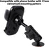 Adhesive 17mm Ball Mount with Extension Adapter for Car Phone Holder, Suction Cup Base for Garmin Nuvi GPS Navigator