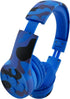Toddler Wireless Headphones, Kids Camo Bluetooth Headphones, 15 Hours Playtime, Foldable with Built-in Mic, Blue Camo