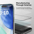 2 Pack 17 FLOLAB NanoArmour ONETIME for iPhone Pro Screen Protector, Tempered Glass, Ultra Clear, InfinityEdge-to-Edge