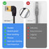 Duttek 90 Degree Ethernet Extension Cable, Cat 8 RJ45 Adapter Cable with Screw Panel Mount