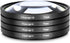 55mm Close-Up Filter Set (+1, 2, 4, +10 Diopters) Magnification Kit for Sony Alpha a7 Series Cameras with 28-70mm Lens