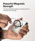 Ringke Smart Ring Magnetic Phone Grip, Extra Strong Magnet 4.45mm, Super Slim Kickstand Multi-Functional Holder - White