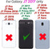 Asuwish Phone Case for Samsung Galaxy J7 Prime 2017 with Tempered Glass Screen Protector, Blue