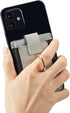 Phone Card Holder with Ring Grip for Back of Phone, Adhesive Stick-on Wallet Pocket for iPhone, Android and Smartphones