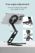 FANAUE 360 Magnetic Tripod Mount - Adjustable Aluminum Stand, Portable Foldable Design, Strong Magnetic Compatible