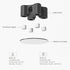 Magnetic Cable Holder Clip, Desktop Cord Keeper Organizer for Home Office Supplies, Wire Management (Black 10Pcs)